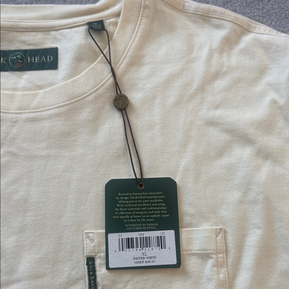 Duck Head Men's Beige Short Sleeve Tee - Picture 3 of 4